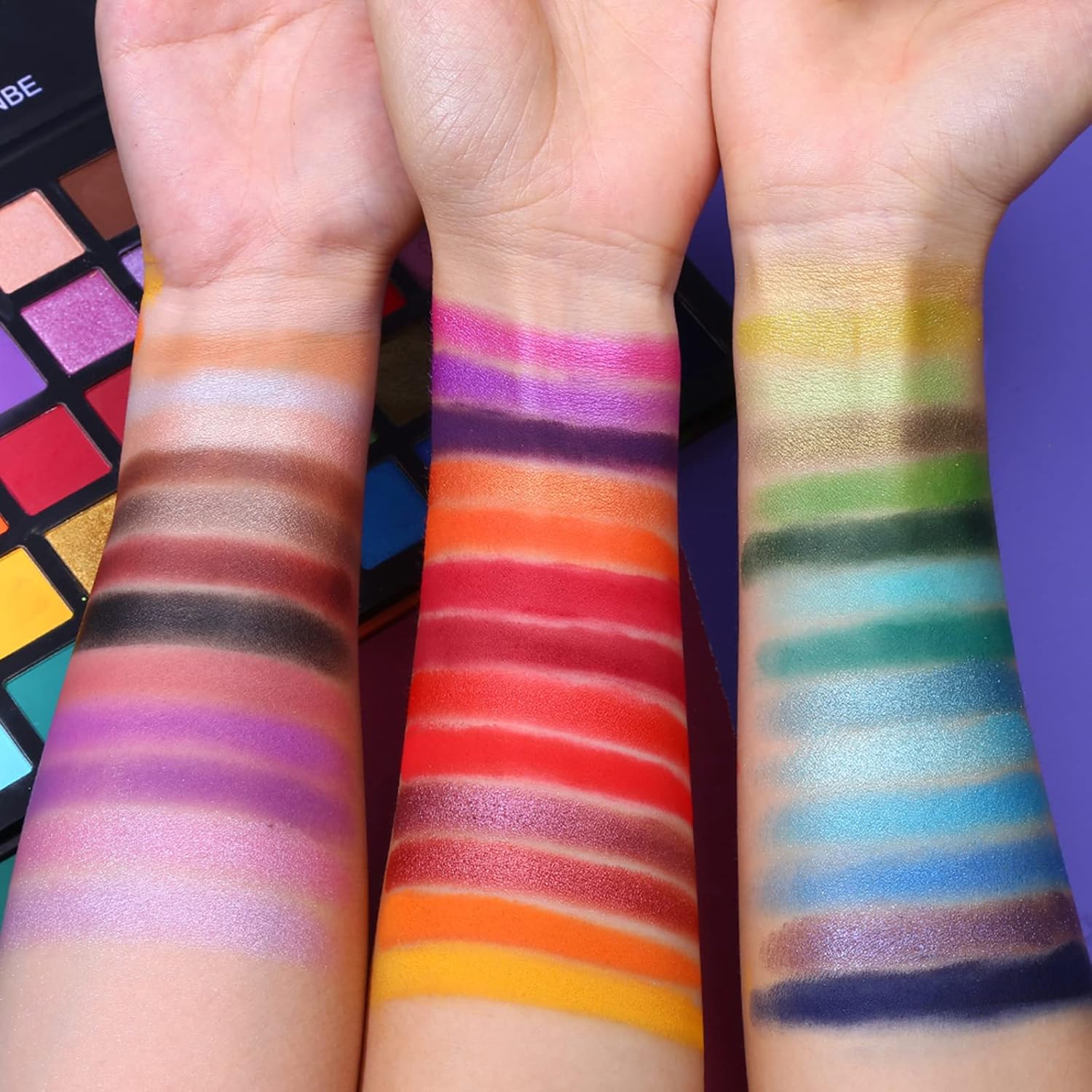 Unleash Your Creativity with the UCANBE Spotlight 40-Color Eyeshadow Palette - Highly Pigmented Matte & Shimmer Shades for Stunning Looks